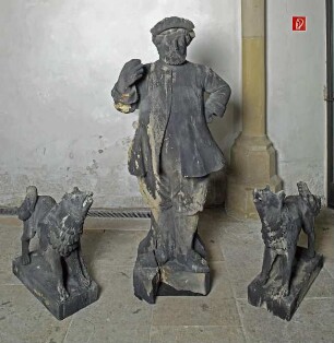 Hirtenfigur mit Hunden (ehem.Turmfiguren)