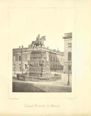 Denkmal Friedrich's des Grossen