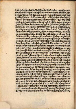 Ernstliche ermanung des Fridens vnd Christenlicher einigkeit ... Hugonis vo[n] Landenberg Bischoff tzu Costantz : mitt Schöner vßlegung vnnd erklärung, vast trostlich vnnd nutzlich zu läßen, nüwlich vßgangen