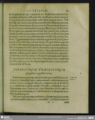 Theoricorum Praeceptorum propostio vigesima nona