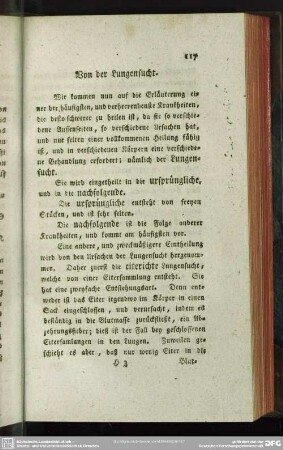 Von der Lungensucht