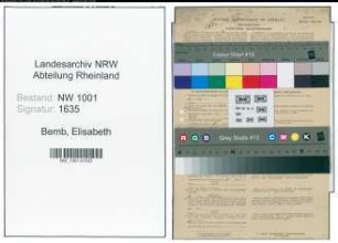Entnazifizierung Elisabeth Bemb, geb. 28.02.1890 (Lehrerin)