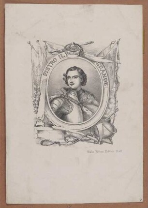 Bildnis des Pietro il Grande, Zar von Russland