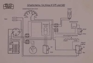 Zeiss-Ikon-Kinox N, Schaltschema