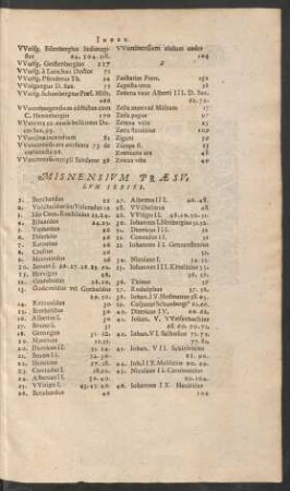 Misnensium Praesulum Series.