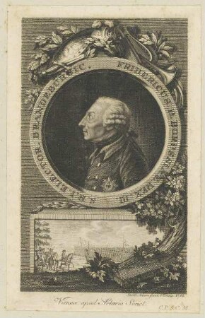 Bildnis Fridericus II., Borussiae Rex, Elector Brandeburgic.