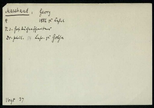 Marchand, Georg