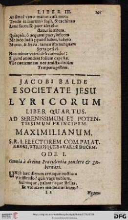 Liber quartus