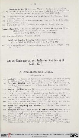 Aus der Regierungszeit des Kurfürsten Max Joseph III. 1745-1777 (Nr. 108-568)