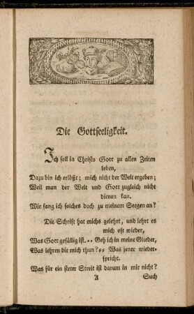 Die Gottseeligkeit.