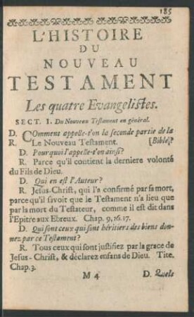 L'Histoire Du Nouveau Testament