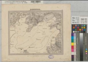 Hannover (Königreich) topographische Karte Blatt 47 Rehburg 1836-1848 1 geogr. Meile = 7,3 cm 29,5 x 36,5 Stich: Carl Jättnig; C. Fischer; H. Wild; W. Brose; Wild jun. A. Papen, Premier Lieutenant B Nr. 116a