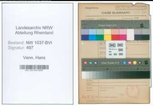 Entnazifizierung Hans Venn , geb. 00.00.0000 (Arzt)