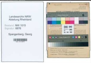 Entnazifizierung Georg Spangenberg , geb. 07.02.1895 (Schreiner)
