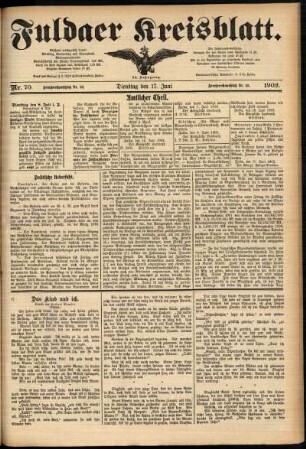 Ausgabe vom Dienstag, den 17. Juni 1902.