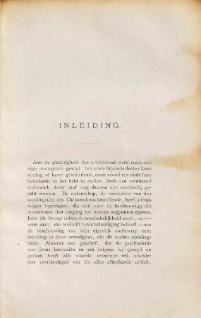 De oorsprong des avondmaals : bijdrage tot de geschiedenis van den oud-apostolischen tijd