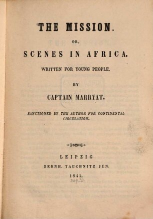 The mission or, Scenes in Africa : written for young people