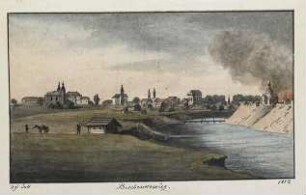 'Beschenkowiez' Gesamtansicht; Aquarell; Rückseitenvermerk: 'nach Faber'