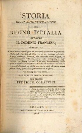 Storia dell'amministrazione del regno d'Italia durante il dominio francese