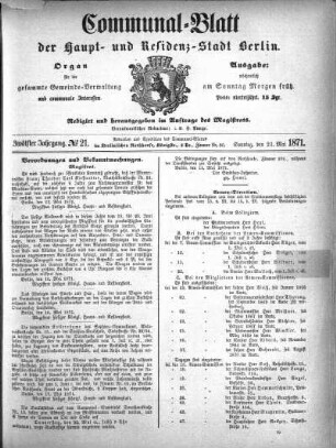 1871,21: No. 21, 21. Mai 1871