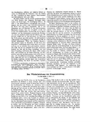 Zur Wiederbelebung der Kunsterziehung : (Schluß)