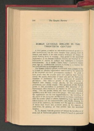 Roman Catholic Ireland in the Twentieth Century.