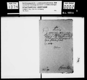 Gesuch des Johannes Schüler und des Johannes Wagner von Weiler um Genehmigung zum Bau eines Mahlgangs an ihrer Ölmühle.