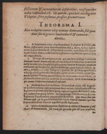 Theorema I. - IV. Et Postremum.