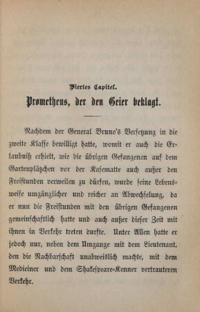 Viertes Capitel. Prometheus, der den Geier beklagt