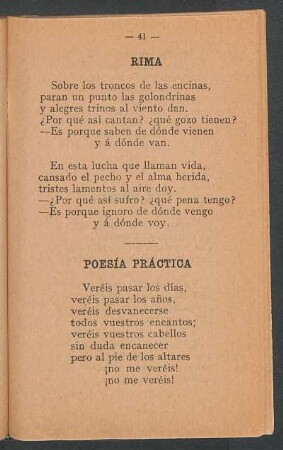 Poesía práctica