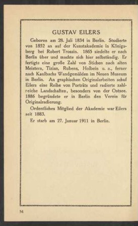 Gustav Eilers