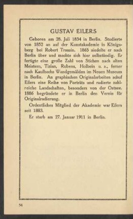 Gustav Eilers