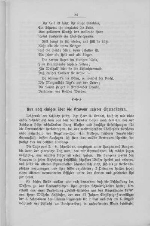 Noch einiges über die Bravour der Gymnasiasten
