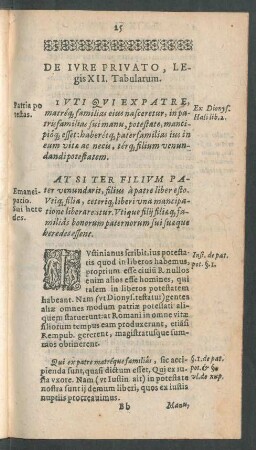 De Iure Privato, Legis XII. Tabularum.