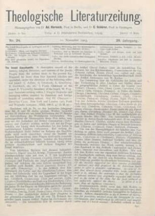 649-651 [Rezension] The Jewish Encyclopedia. Vol. IV