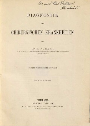 Diagnostik der chirurgischen Krankheiten