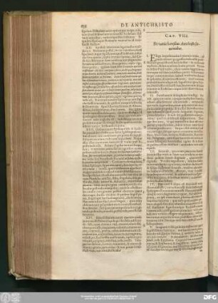 Cap. VIII. De variis haeresibus Antichristo servientibus.