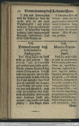 VII. Vermahnung deß Lehrmeisters