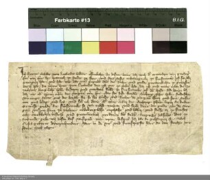 Revers Heinrichs Schade von Leibolz bezüglich seiner Verpflichtung als Burgmann auf der Burg Fürsteneck durch Heinrich [von Kranlucken], Abt von Fulda