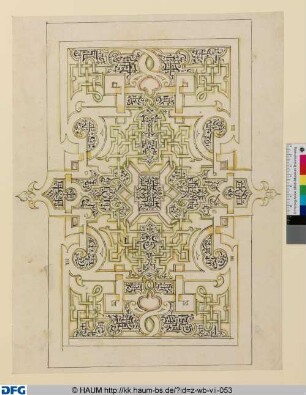 Entwurf für eine ornamentale Maureskendekoration