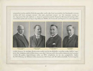 Direktor C.A. Albrecht ; Direktor A.F. Lepold ; Direktor Fritz Adomzent ; Direktor F.W. King