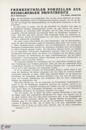 4: Frankenthaler Porzellan aus Heidelberger Privatbesitz