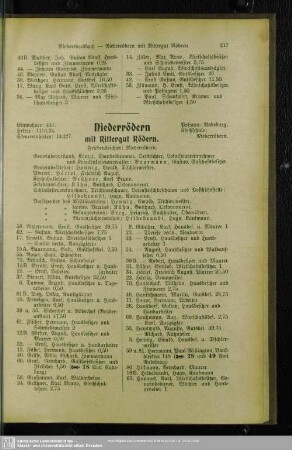 Niederrödern mit Rittergut Rödern