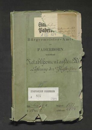 Retablissement auf dem Ükern: Lieferung der Pflastersteine