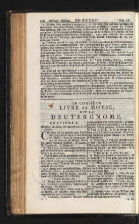 Le Cinquième Livre De Moyse, Dit Le Deuteronome