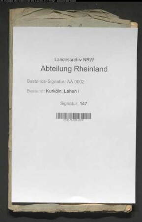 Zwei alphabetische Verzeichnisse der erzstiftischen Lehen