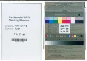 Entnazifizierung Ernst Ritz , geb. 02.12.1893 (Schlosser)