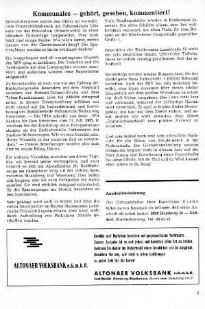 Kommunales - gehört, gesehen, kommentiert!