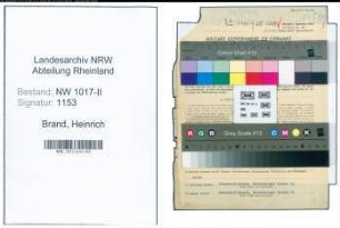 Entnazifizierung Heinrich Brand , geb. 25.06.1888 (Kohlenhaendler)