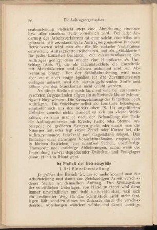 b) Einfluß der Betriebsgröße
